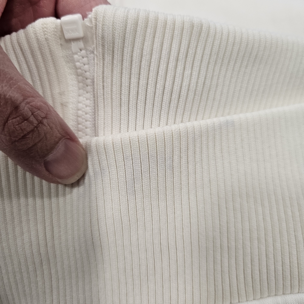 Fendi White Zip-Up Jacket with Logo Sleeves - Picture 12 of 16